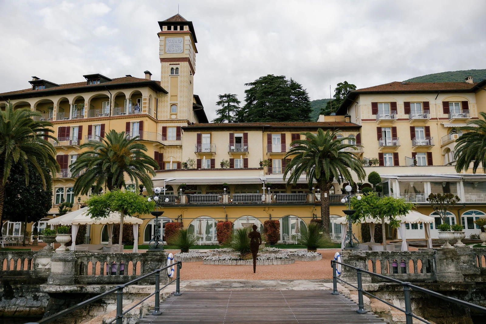 Grand hotel on the shore of Lake Garda