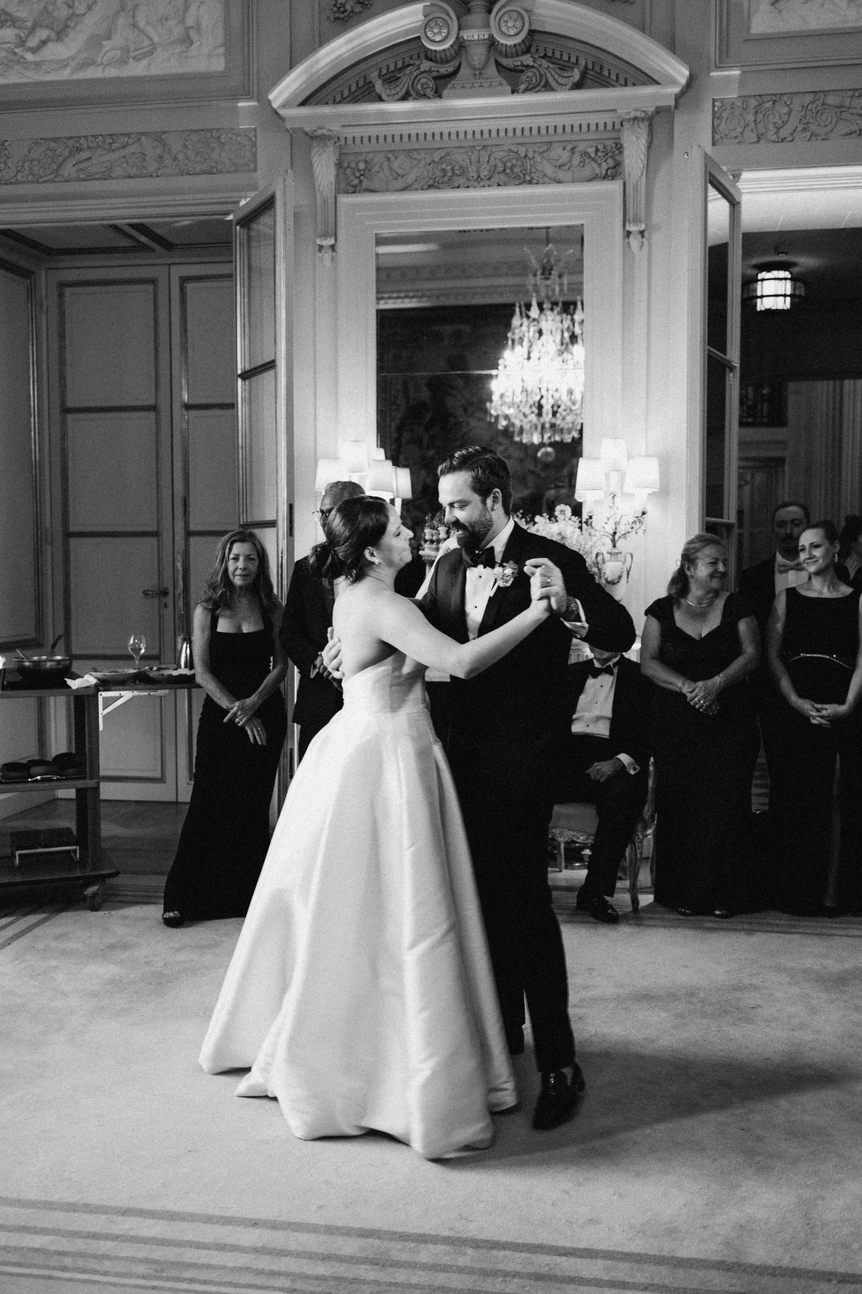 First dance, black and white